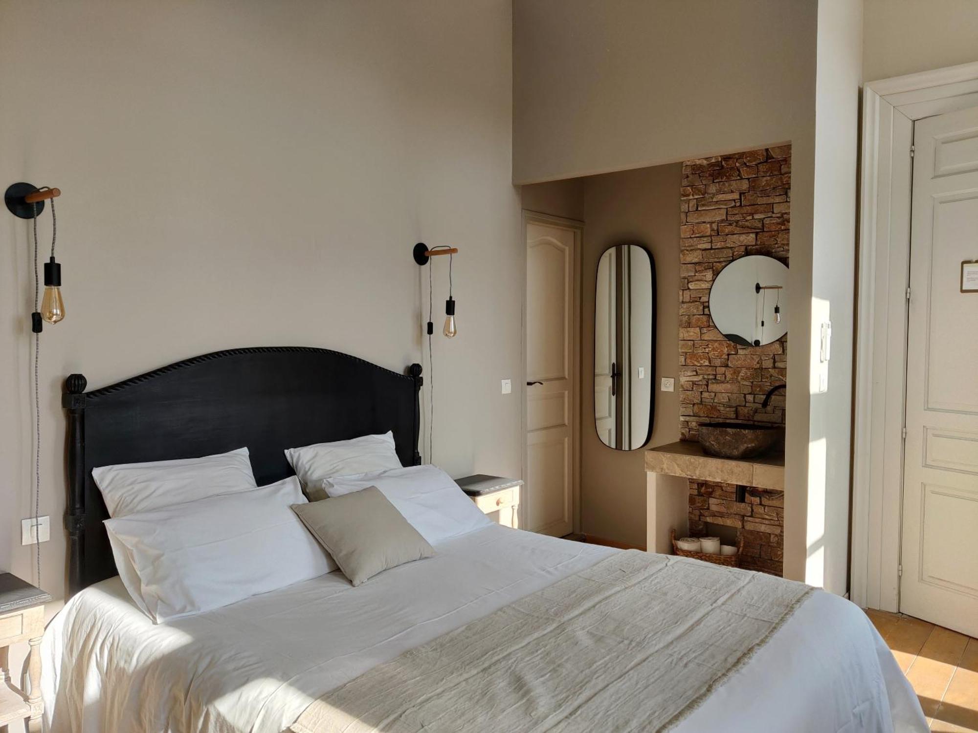 Chambres D'Hotes - Bed And Breakfast Les Palmiers Mèze Camera foto